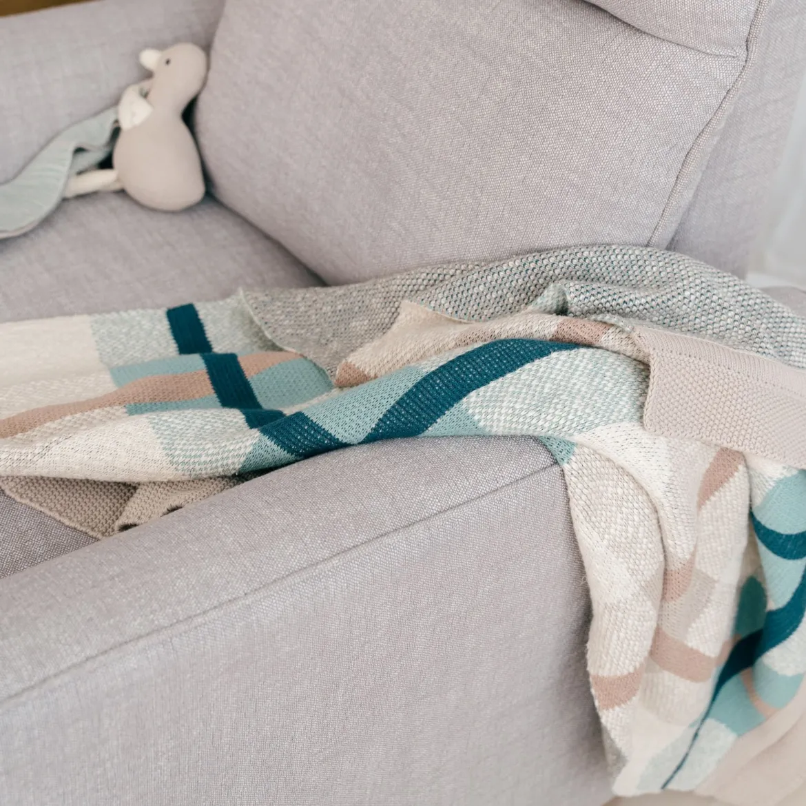 Cotton Knitted Baby Blanket