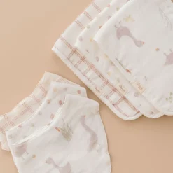 Cotton Muslin and Terry Burp Cloth Set (3 Pack)