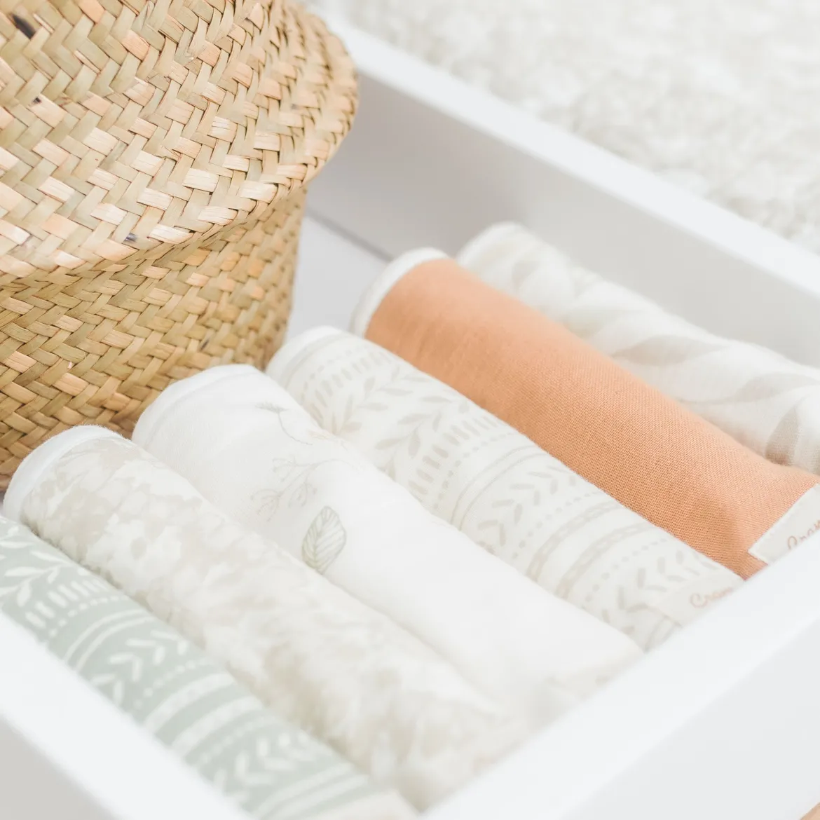 Cotton Muslin and Terry Burp Cloth Set (3 Pack)