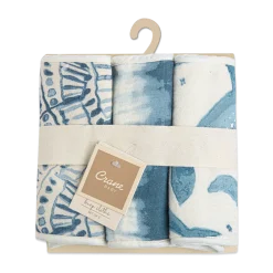 Cotton Muslin and Terry Burp Cloth Set (3 Pack)