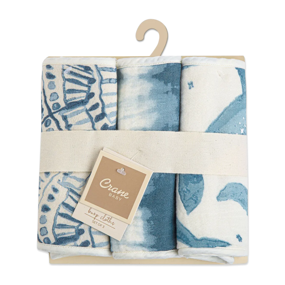 Cotton Muslin and Terry Burp Cloth Set (3 Pack)