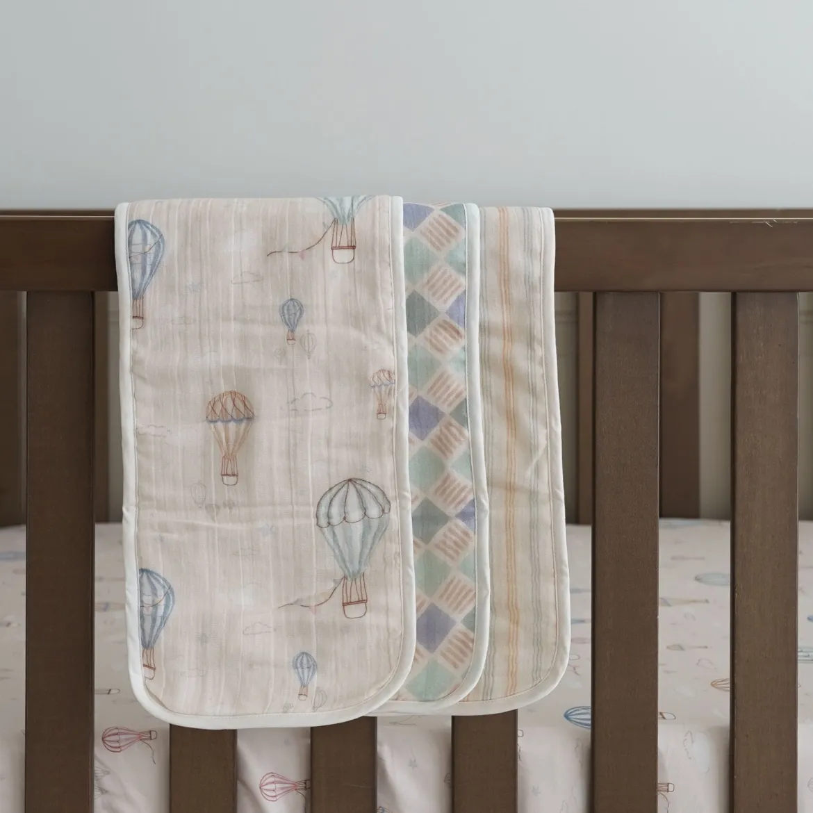 Cotton Muslin and Terry Burp Cloth Set (3 Pack)
