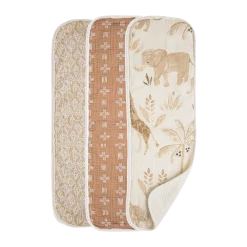 Cotton Muslin and Terry Burp Cloth Set (3 Pack)