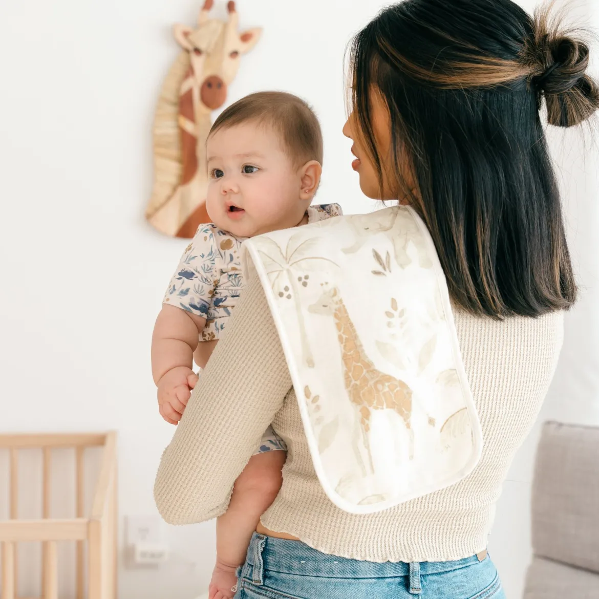 Cotton Muslin and Terry Burp Cloth Set (3 Pack)