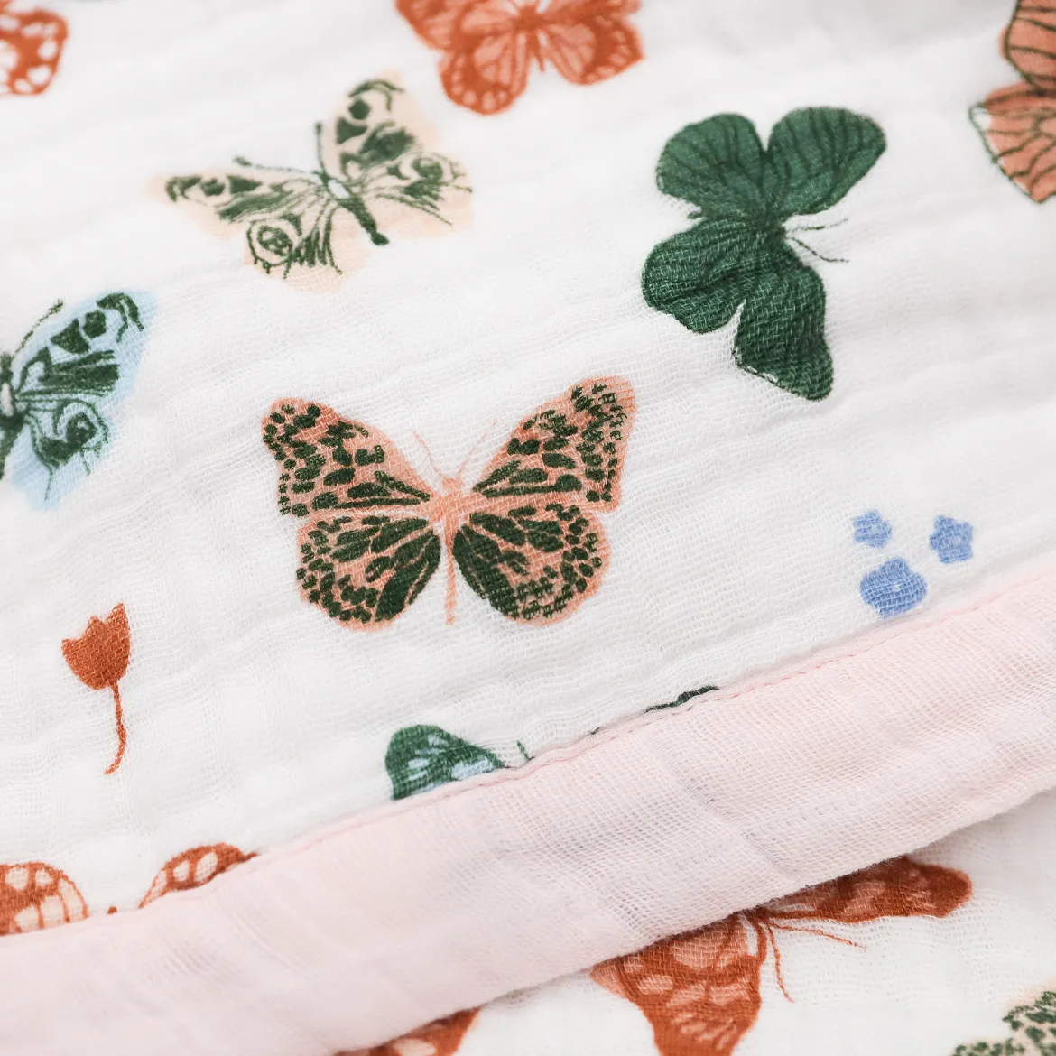 Cotton Muslin Baby Receiving Quilt