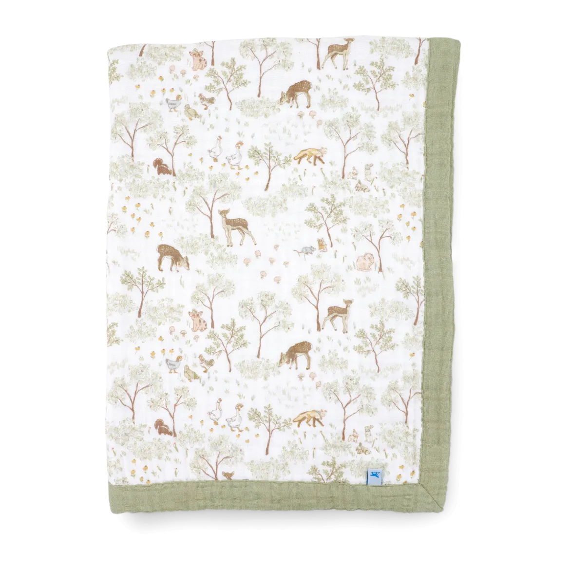 Cotton Muslin Baby Receiving Quilt