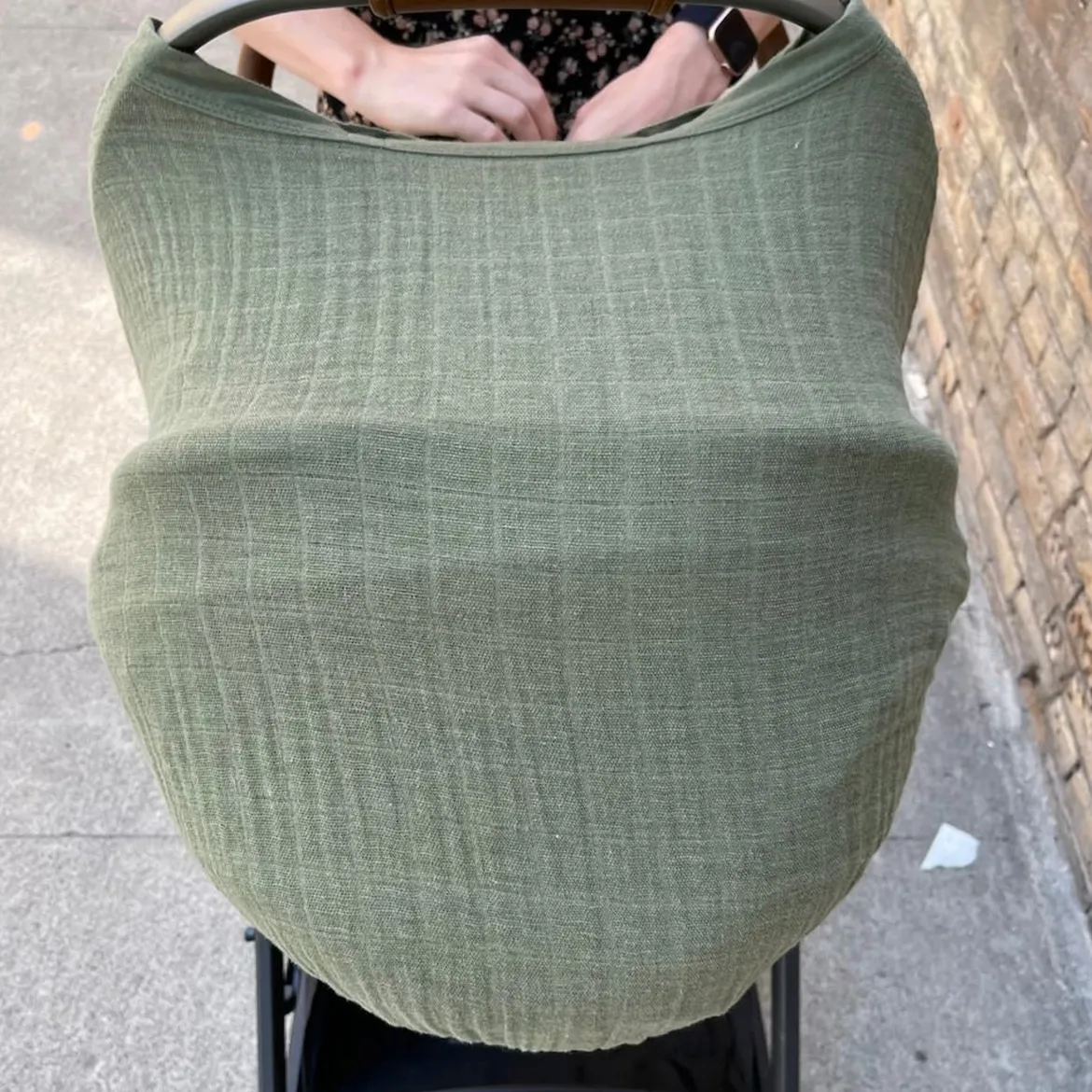 Cotton Muslin Car Seat Canopy