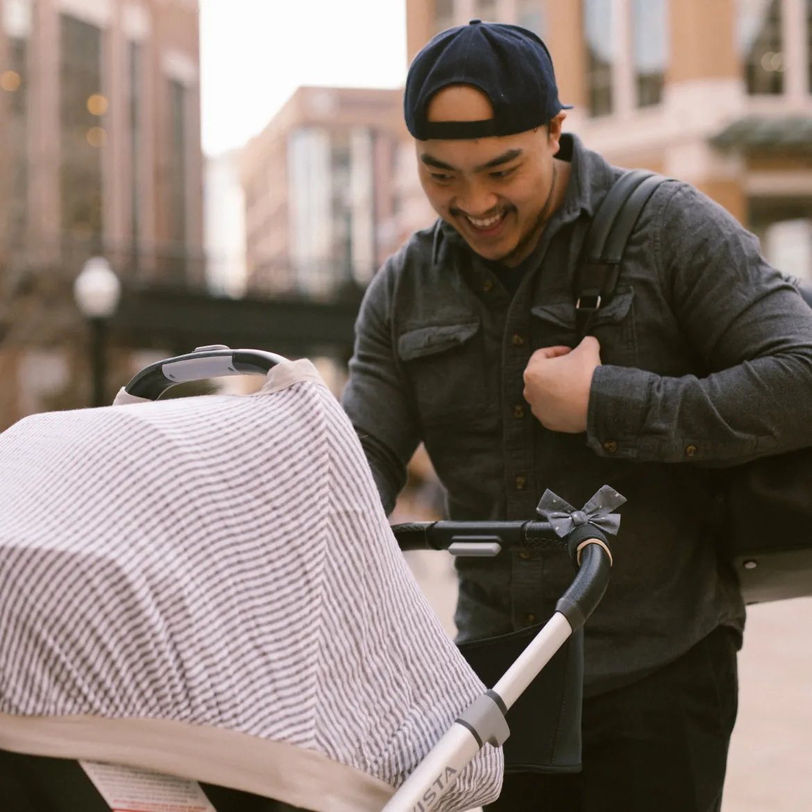 Cotton Muslin Car Seat Canopy