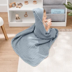 Cotton Muslin Hooded Baby Towel (2 Pack)