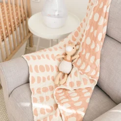 Cotton Muslin Jacquard Blanket
