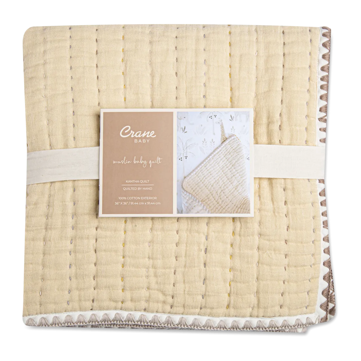 Cotton Muslin Kantha Baby Quilt
