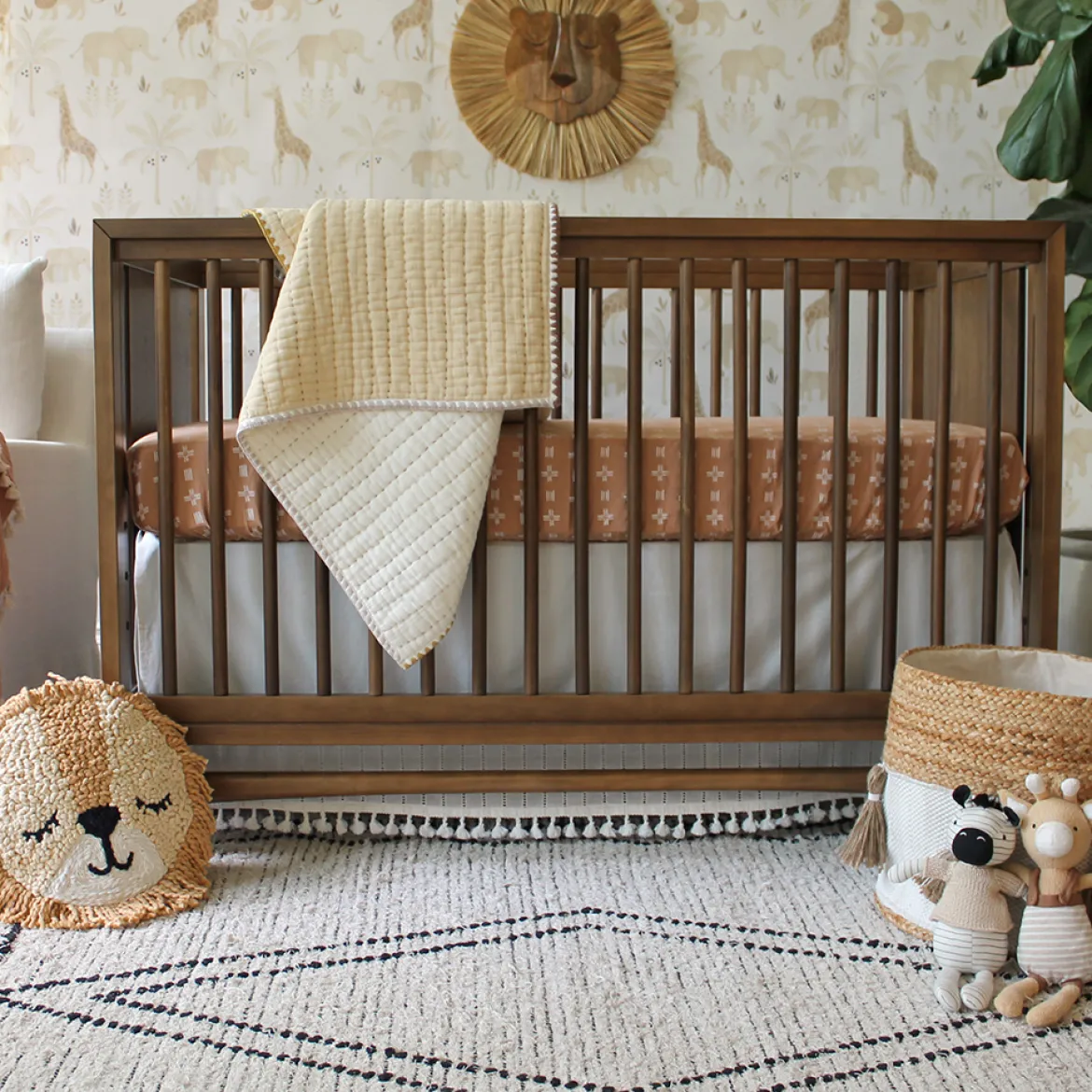 Cotton Muslin Kantha Baby Quilt