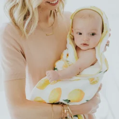 Cotton Muslin & Terry Infant Hooded Towel