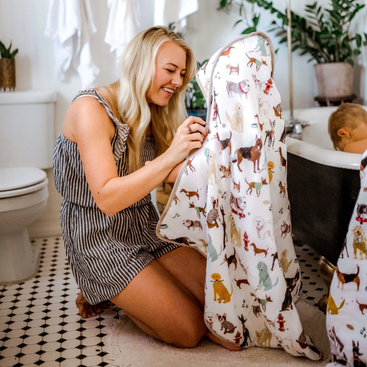 Cotton Muslin & Terry Infant Hooded Towel