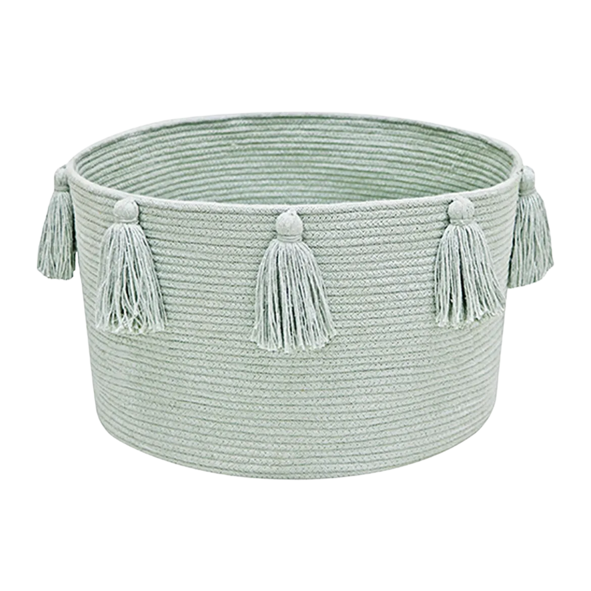 Cotton Tassel Basket