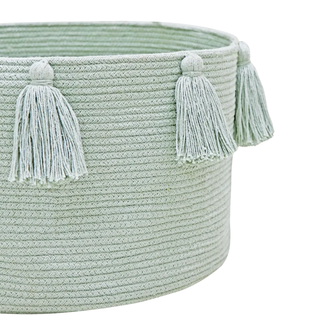 Cotton Tassel Basket