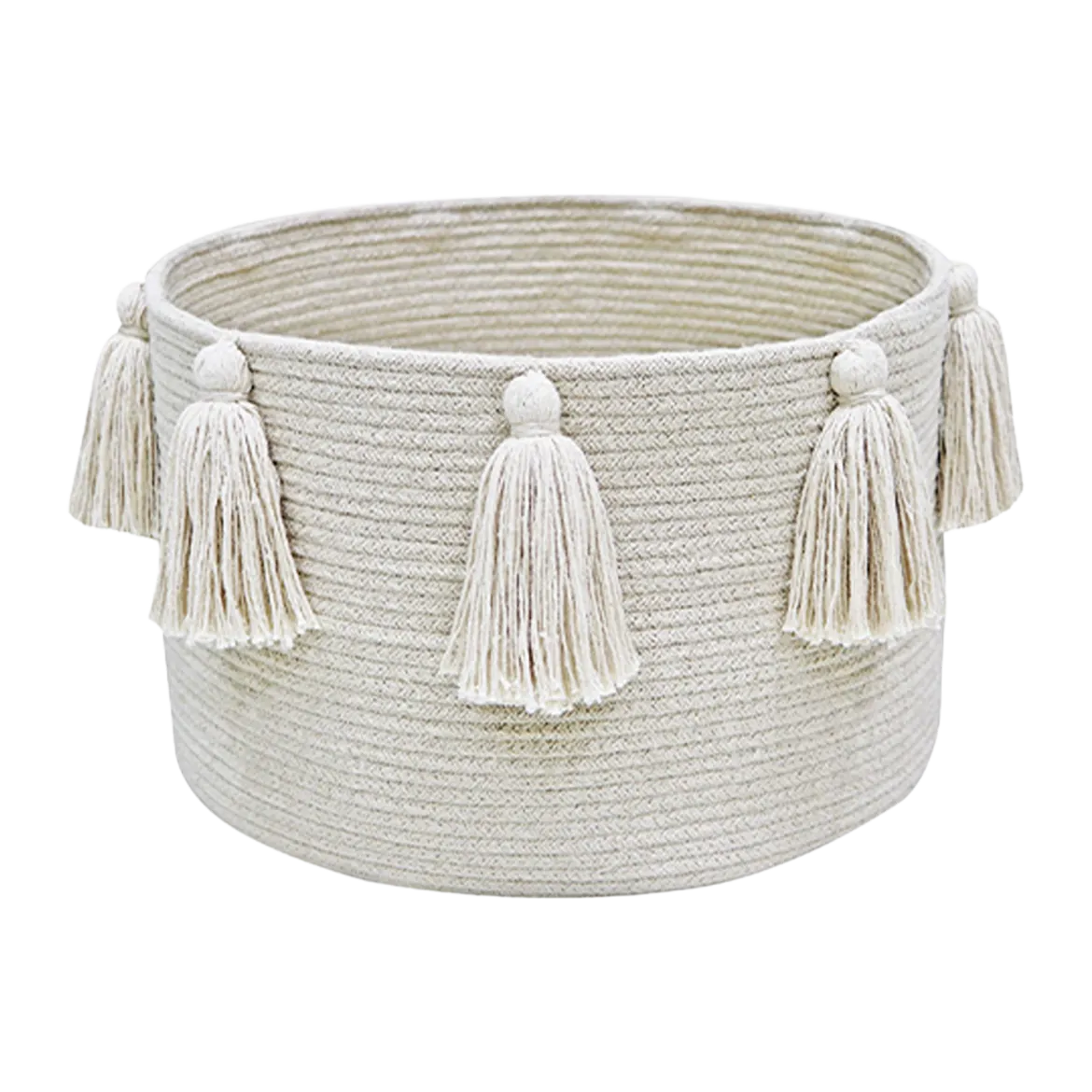 Cotton Tassel Basket
