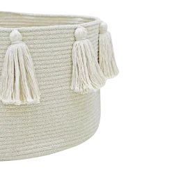 Cotton Tassel Basket