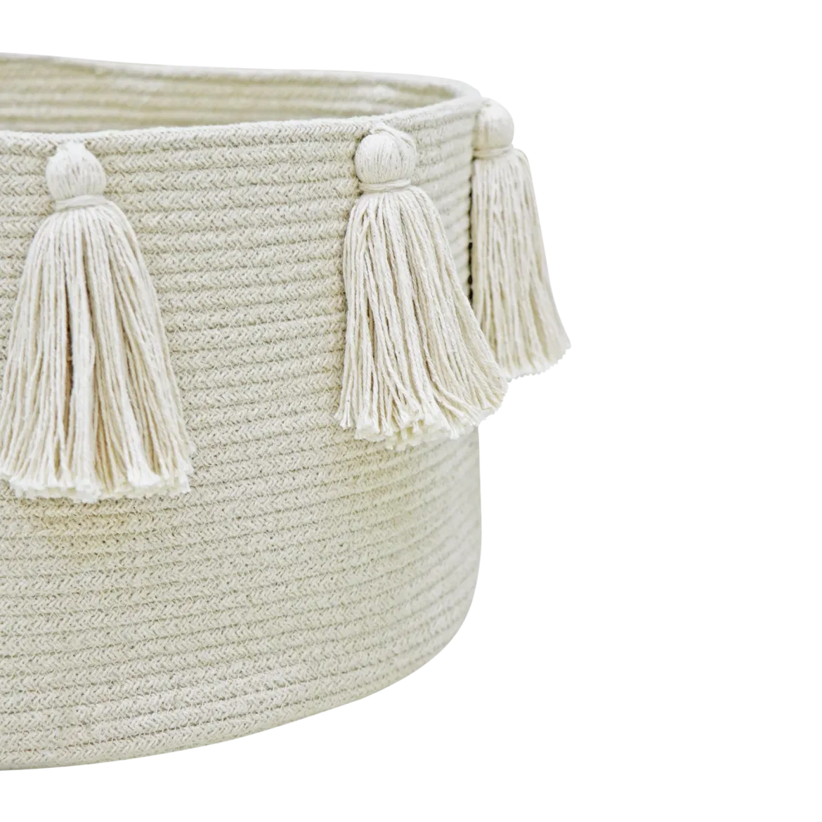Cotton Tassel Basket