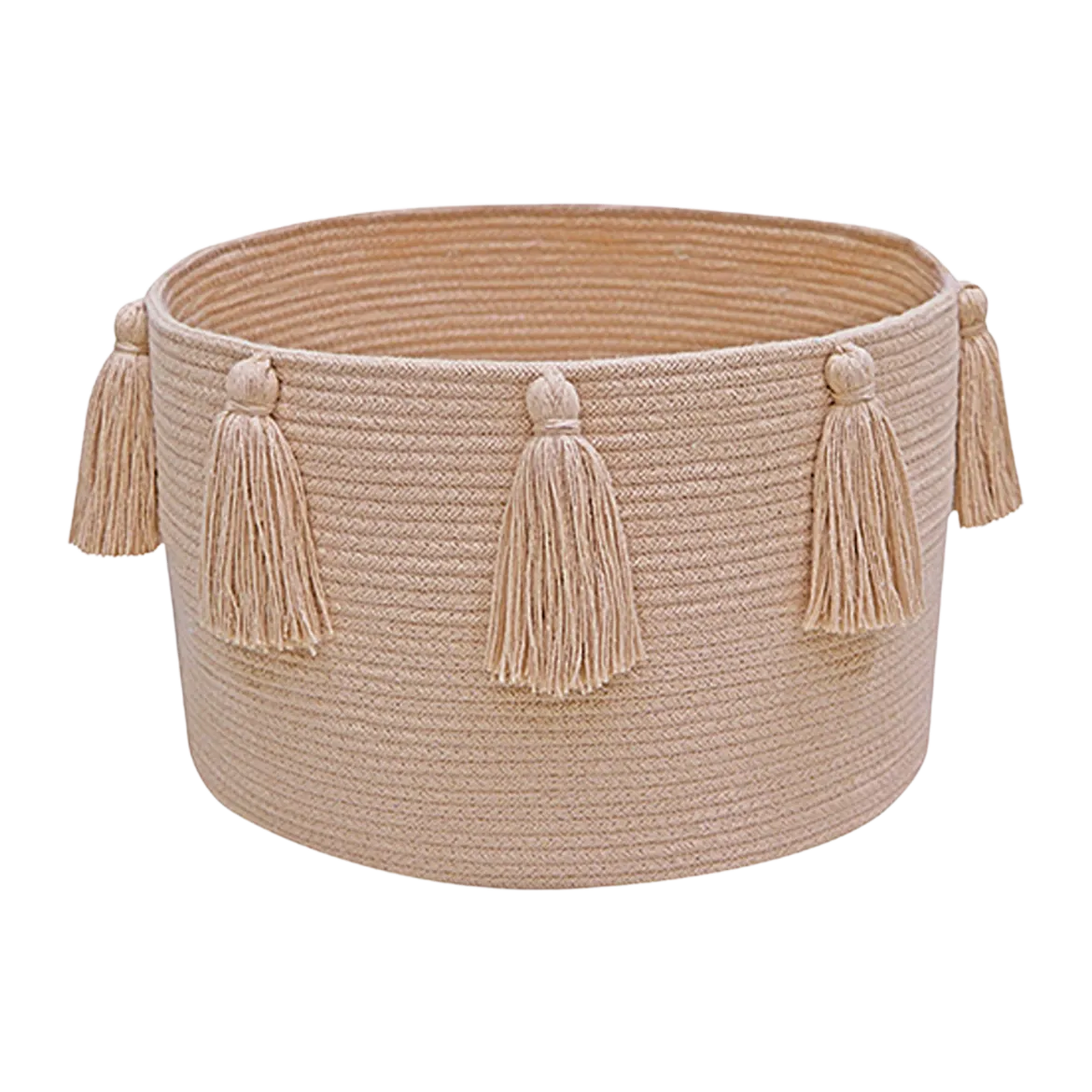 Cotton Tassel Basket