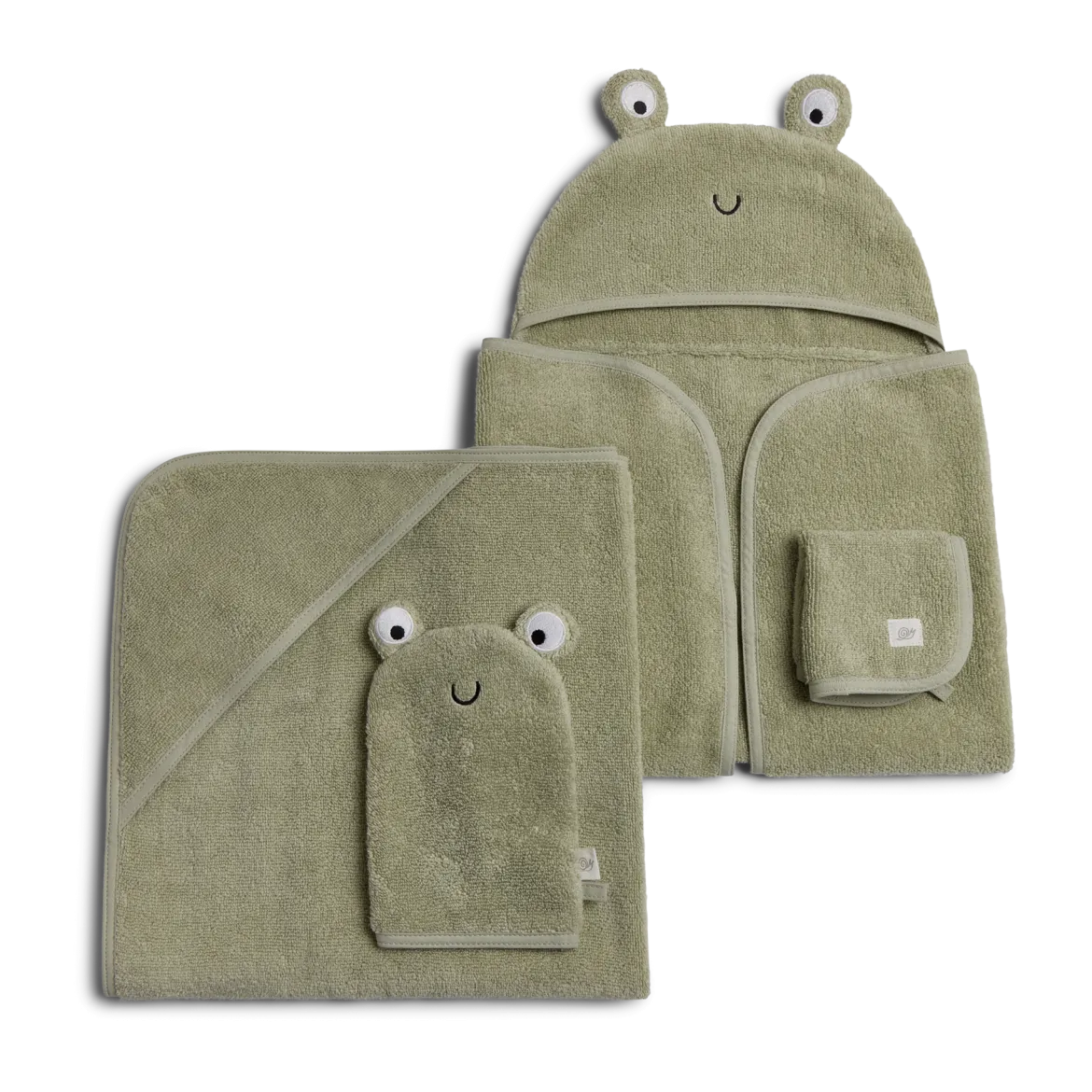 Cozy Critter Organic Cotton Bath Time 4-Piece Set