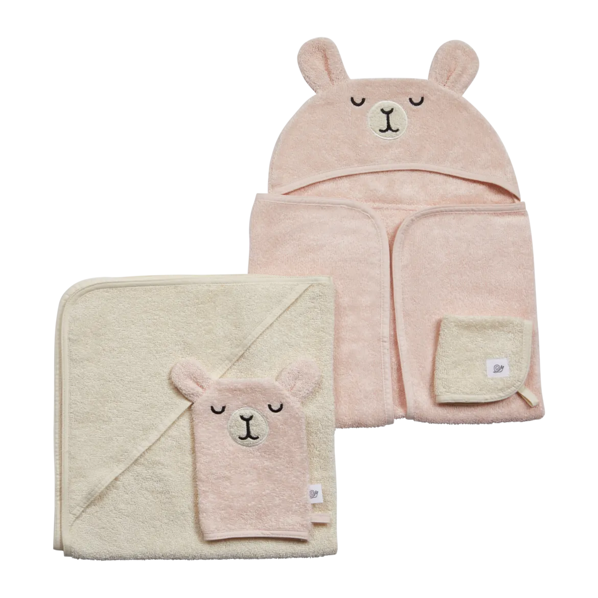 Cozy Critter Organic Cotton Bath Time 4-Piece Set