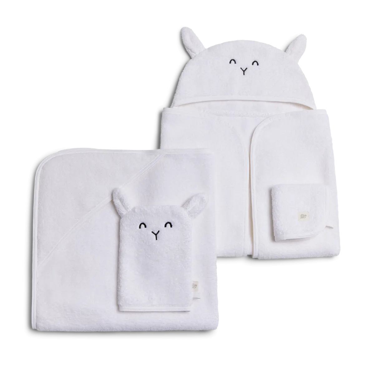 Cozy Critter Organic Cotton Bath Time 4-Piece Set