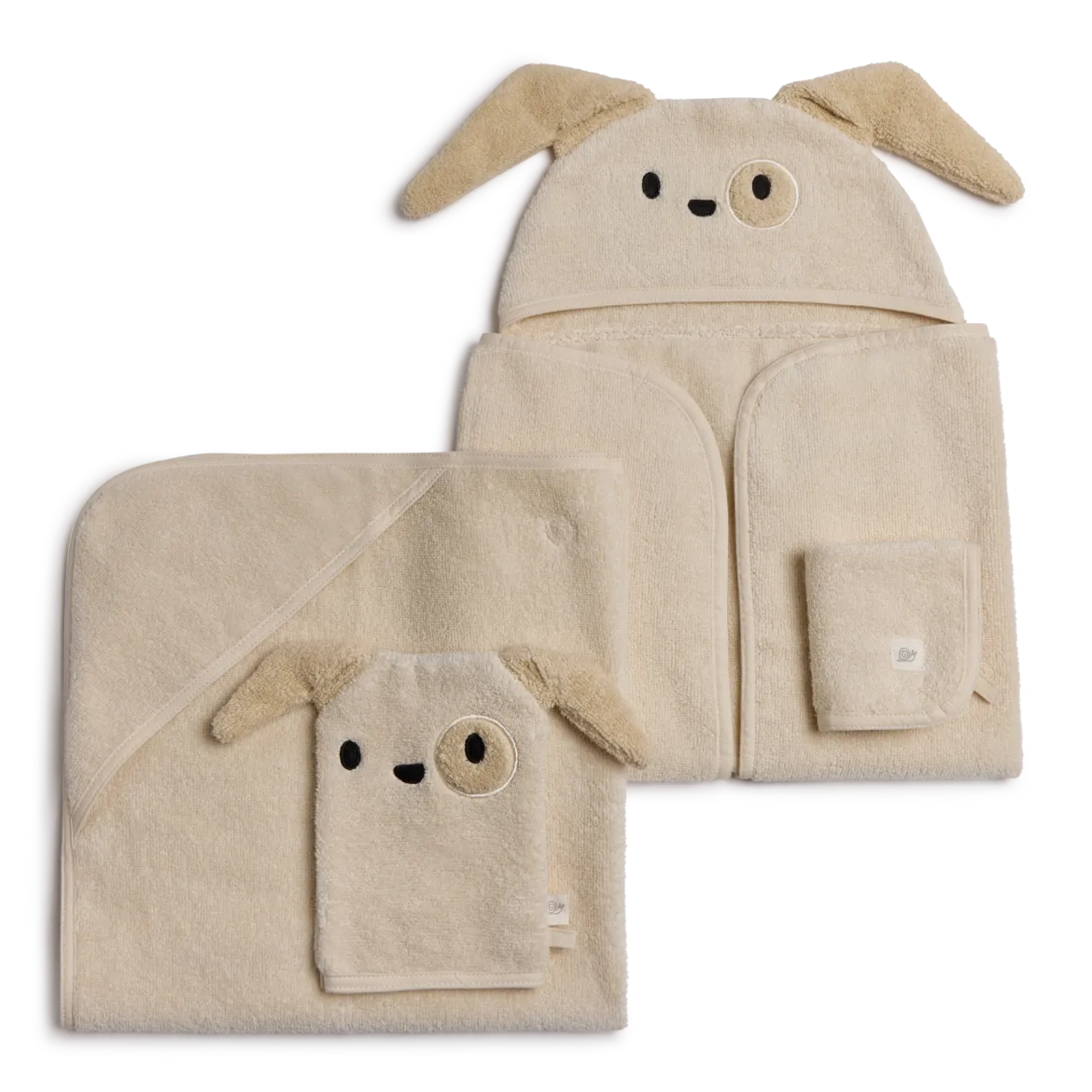 Cozy Critter Organic Cotton Bath Time 4-Piece Set
