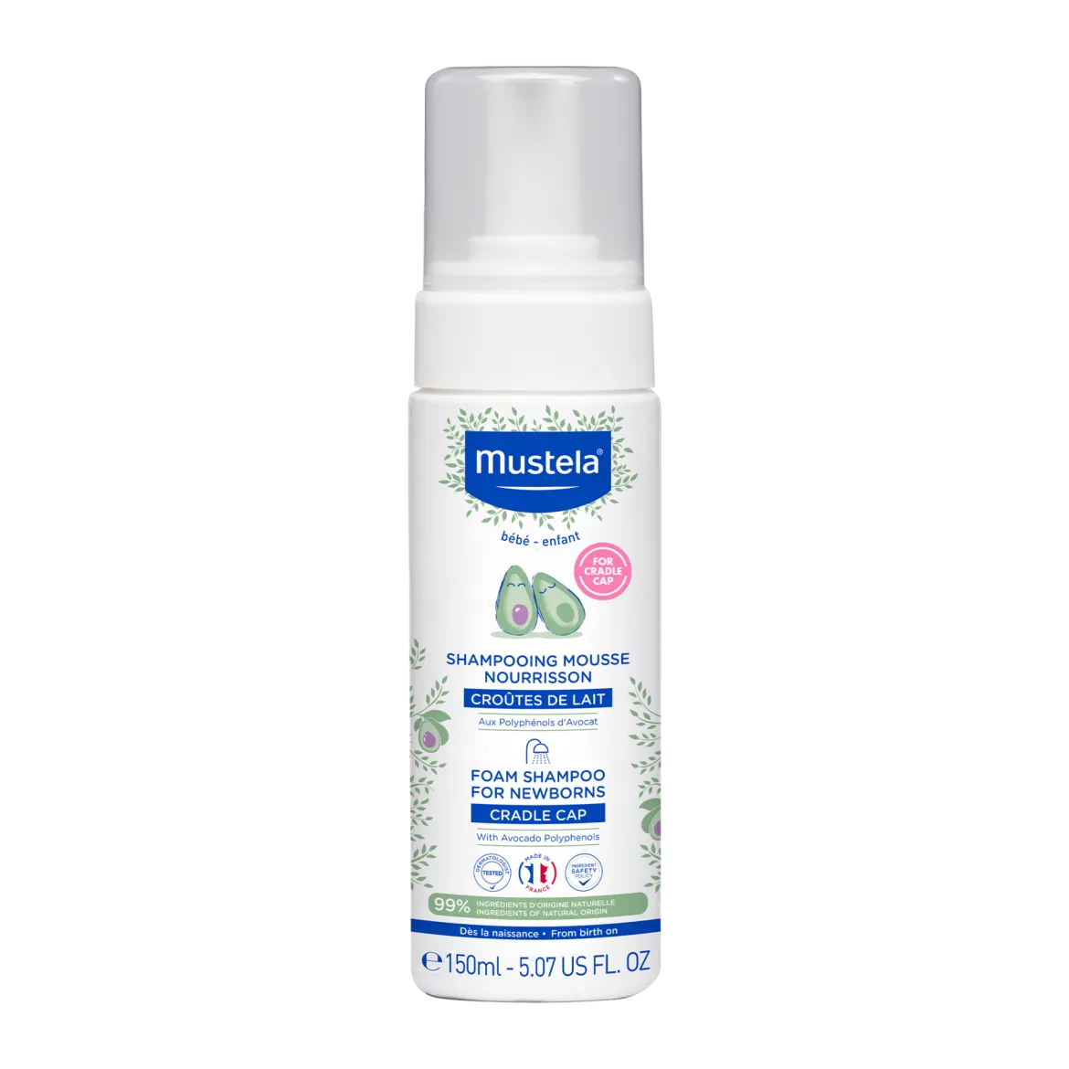 Cradle Cap Foam Shampoo for Newborns