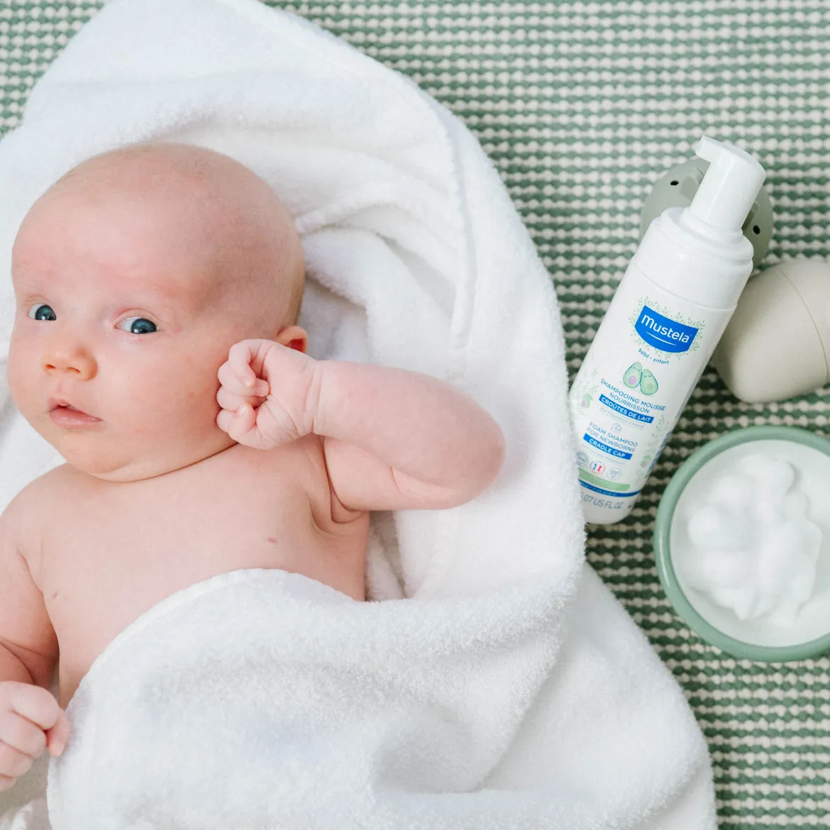 Cradle Cap Foam Shampoo for Newborns