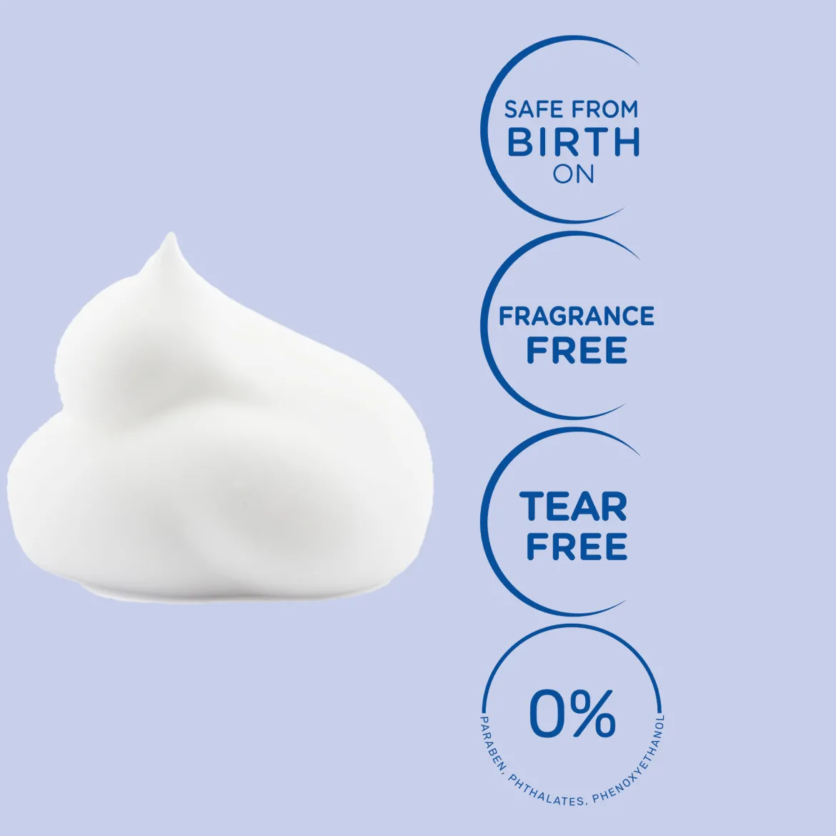 Cradle Cap Foam Shampoo for Newborns