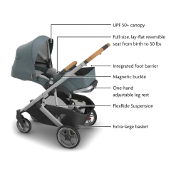 Cruz V3 Stroller & Aria V2 Infant Car Seat Travel System