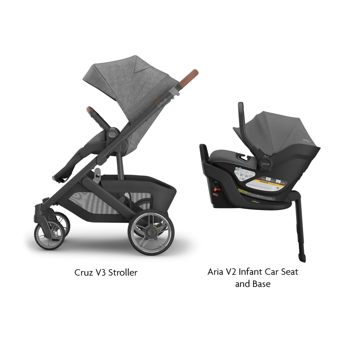 Cruz V3 Stroller & Aria V2 Infant Car Seat Travel System