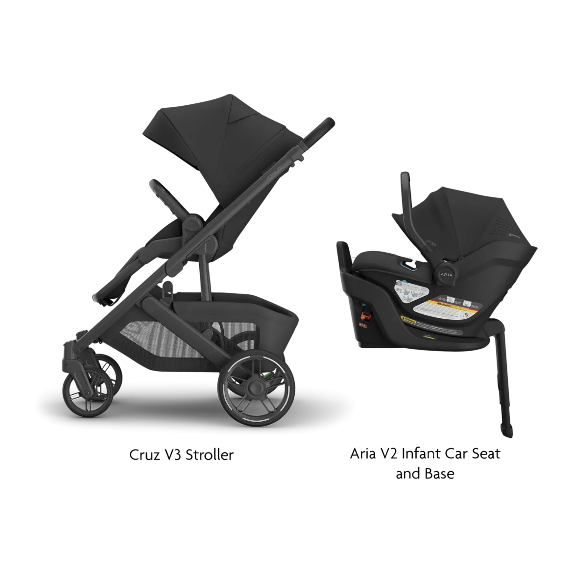 Cruz V3 Stroller & Aria V2 Infant Car Seat Travel System