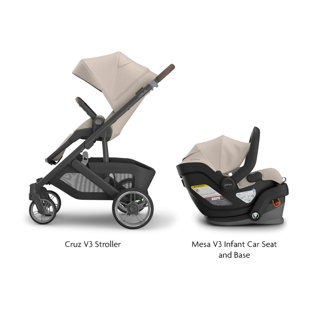 Cruz V3 Stroller & Mesa V3 Infant Car Seat Travel System