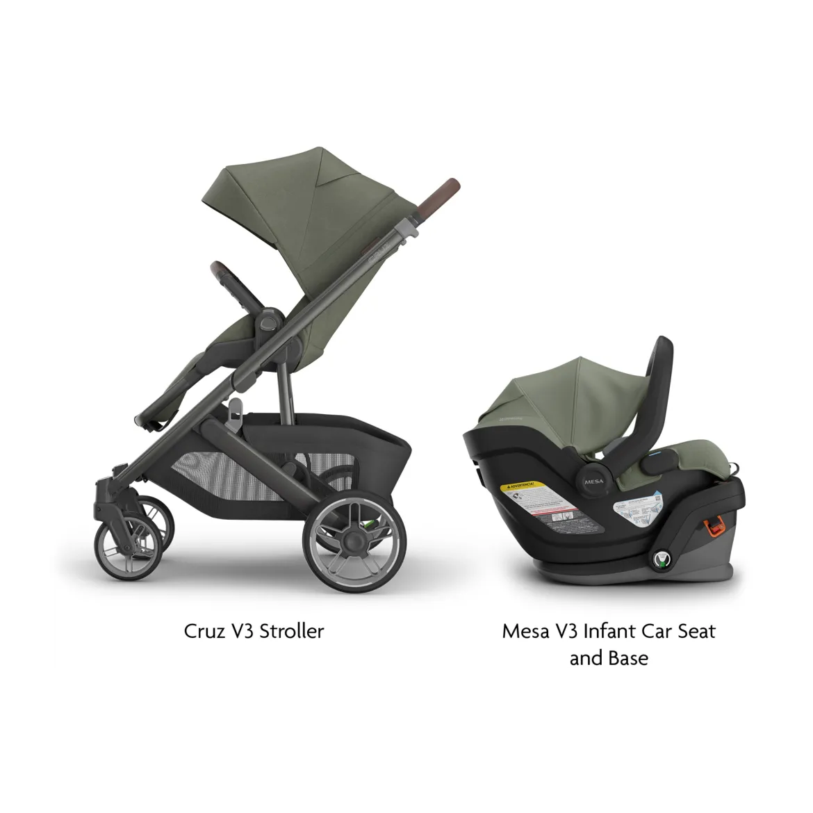 Cruz V3 Stroller & Mesa V3 Infant Car Seat Travel System