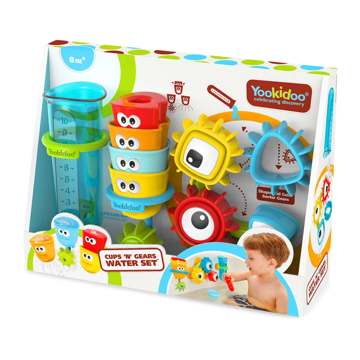 Cups 'N' Gears Water Bath Toy Set