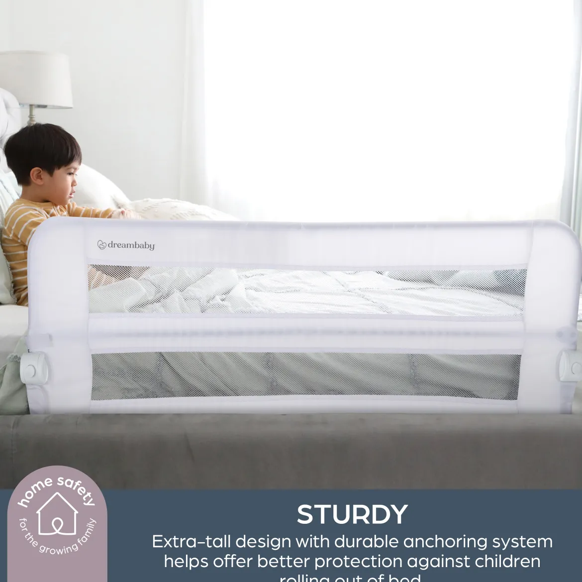 Dallas Fold Down Bed Rail for Flat, Slat & Recessed Beds