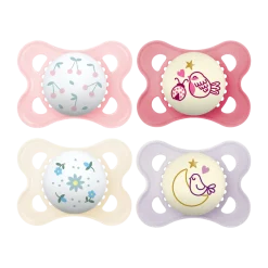 Day & Night Pacifiers 0-6 Months (4 Pack)