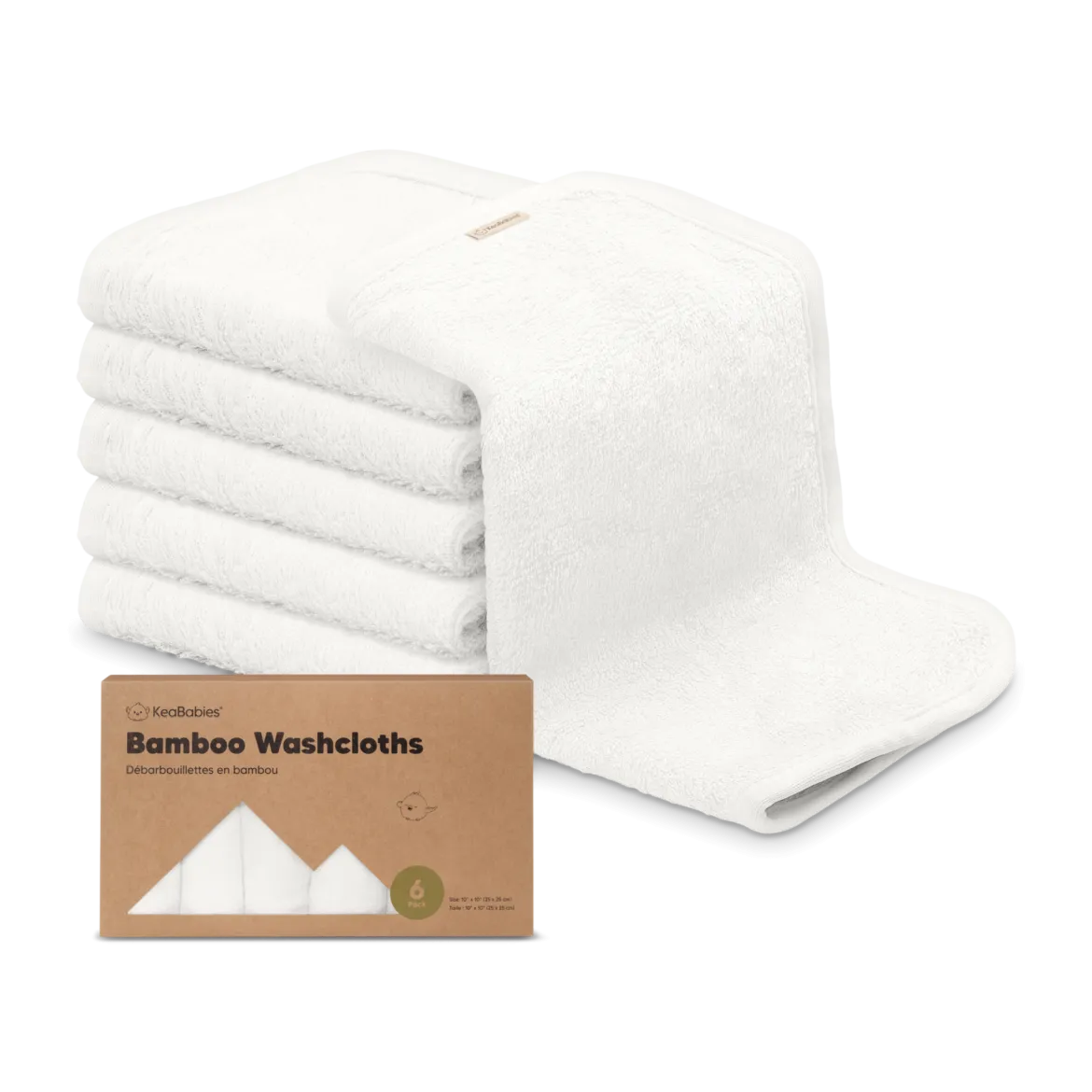 Deluxe Baby Bamboo Viscose Washcloths (6 Pack)