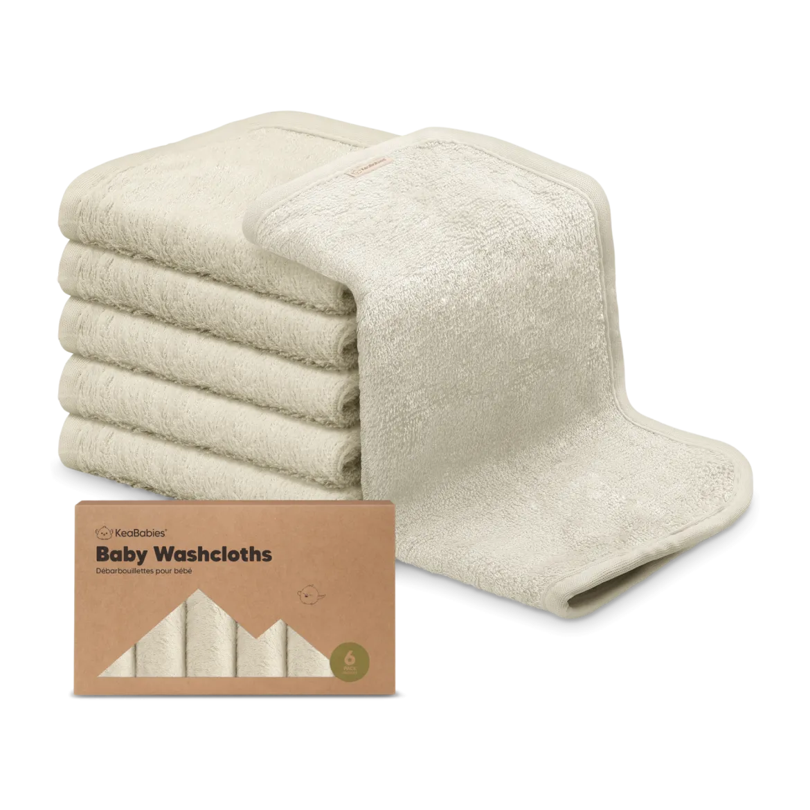 Deluxe Baby Bamboo Viscose Washcloths (6 Pack)