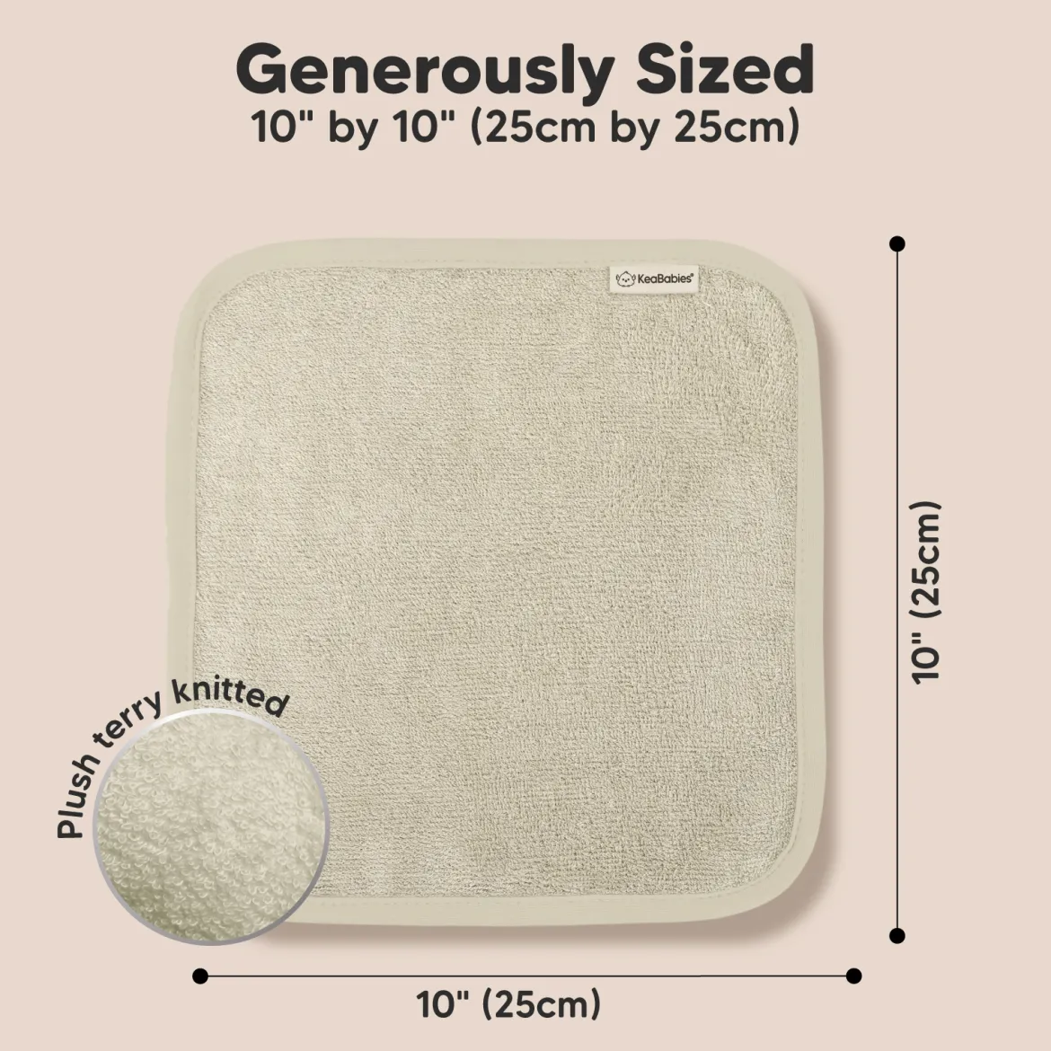 Deluxe Baby Bamboo Viscose Washcloths (6 Pack)