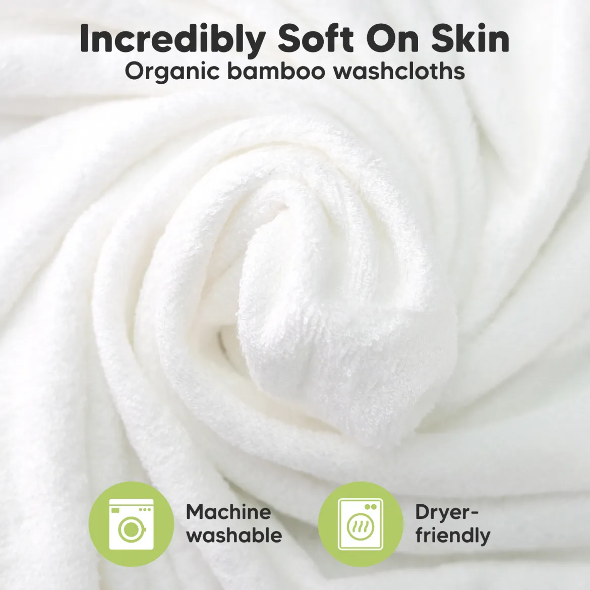 Deluxe Baby Bamboo Viscose Washcloths (6 Pack)