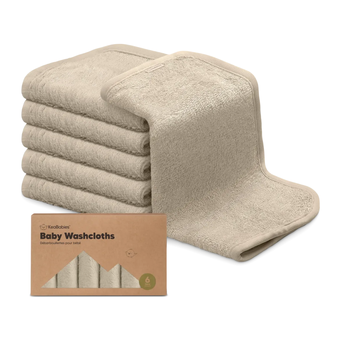 Deluxe Baby Bamboo Viscose Washcloths (6 Pack)