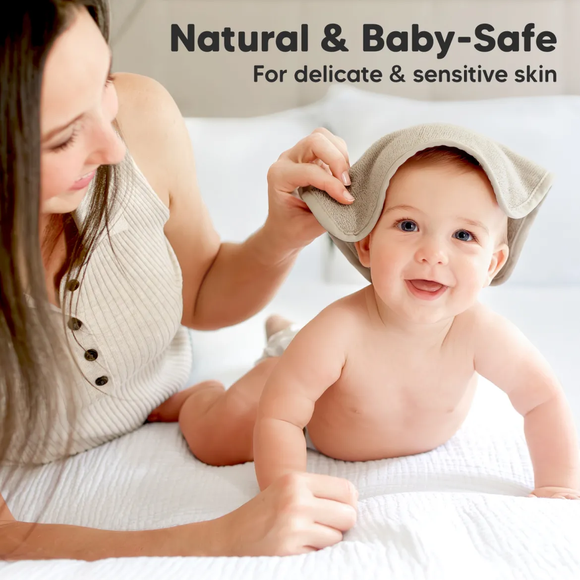 Deluxe Baby Bamboo Viscose Washcloths (6 Pack)