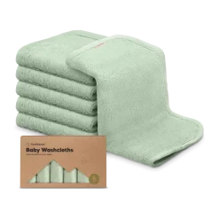 Deluxe Baby Bamboo Viscose Washcloths (6 Pack)