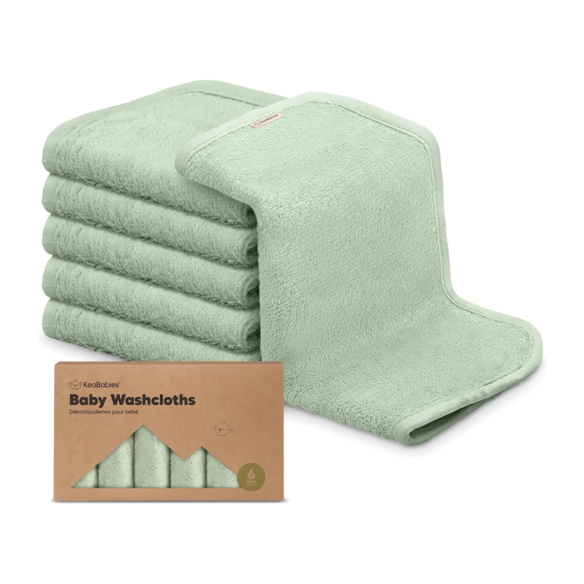 Deluxe Baby Bamboo Viscose Washcloths (6 Pack)