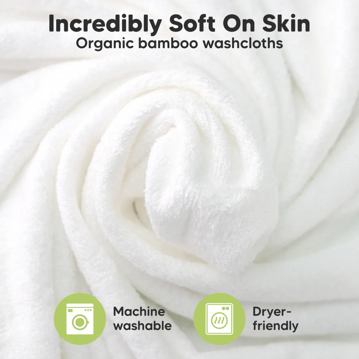 Deluxe Baby Bamboo Viscose Washcloths (6 Pack)