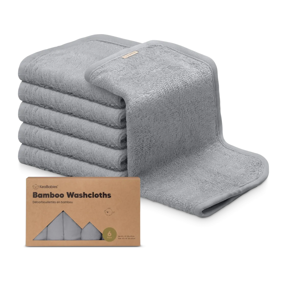 Deluxe Baby Bamboo Viscose Washcloths (6 Pack)