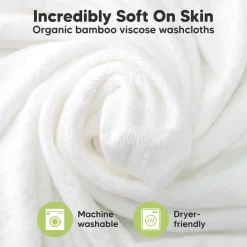 Deluxe Baby Bamboo Viscose Washcloths (6 Pack)